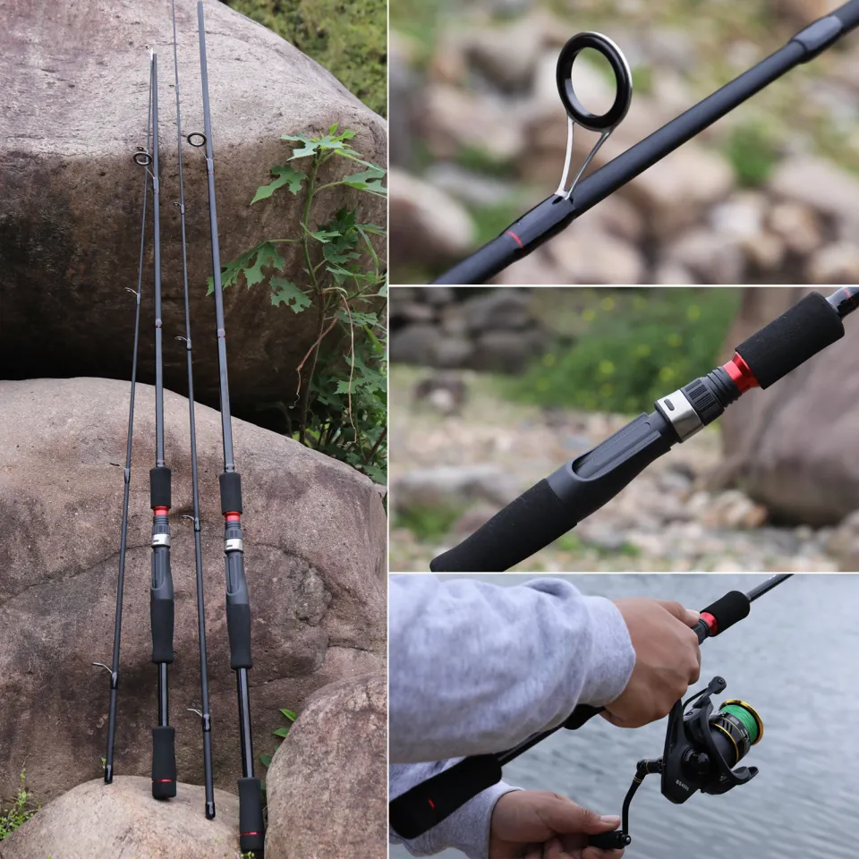 Sougayilang Spinning Fishing Rod and Reel Combo Telescopic Pole and Smooth  Reel for Perch Carp Fishing