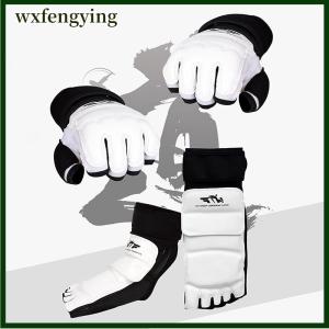 wxfengying Taekwondo da chân găng tay sparring Karate mắt cá chân bảo vệ thiết bị bảo vệ đấm bốc võ thuật chân bảo vệ vớ dành cho người lớn Kid