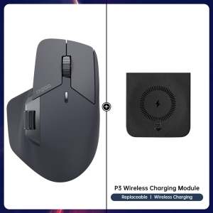 Rapoo MT720L Multi-mode Rechargeable Wireless Mouse 4000 DPI Bluetooth Mouse Easy-Switch Up to 4 Devices