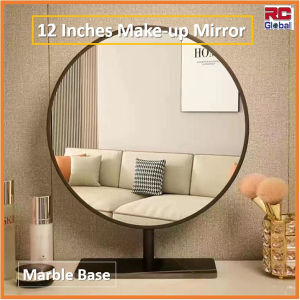 RC-Global Mirror / Makeup Mirror / Dressing table desktop Mirror /  Hight Quality Rotating / Adjustable degree / Chrome finishing (8-12 in)