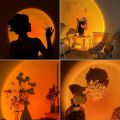 Sunset Lamp Projector with Remote&App Control, 16 Colors 360 °   Rotating Sunset Lamp for Bedroom, Solset Sunset Lamp Selfie/Photography/Party/Home/Bedroom Decor. 