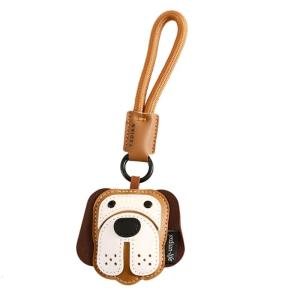 Sáng Tạo Túi Mặt Dây Chuyền Phim Hoạt Hình Da Bulldog Charm Gắn Túi Móc treo chìa khóa Ba Lô phụ kiện trang trí Cho Vật Nuôi Người Yêu