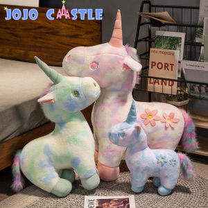 JOJO CASTLE 40/55/75/85/100cm Unicorn Plush Toy Cute Stuffed Animals Rainbow Unicorn Plushies Doll Soft Kids Toys for Girls Kawaii Room Decor Christmas Gift for Girlfriend