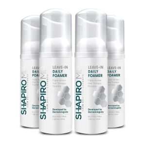 Shapiro MD Hair Growth Experts Leave-In Daily Foam DHT Fighting Vegan Formula for Thinning Hair Developed by Dermatologists Experience Healthier Fuller & Thicker Looking Hair 1 Month Supply