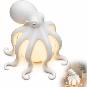 MEZCJ Creative Octopus Desk Lamp Sculpture Cute Shape Halloween Party Decor Thoughtful Gift Compact Size Home Decor Halloween Parties