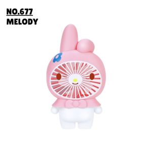 Local Ready Cute Mini Rechargeable Fan Portable Handheld Desktop Fan 3 Speed Low Noise Sanrio