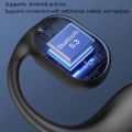 Single ear Earbuds bluetooth Open Wearable Stereo wireless Bluetooth earphones with mic Digital display bluetooth earphones. 