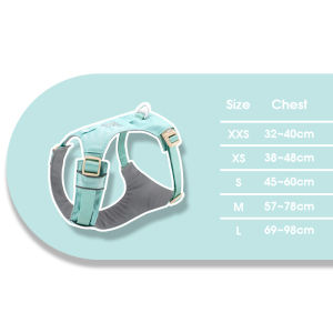 ZOOLAND Dog Cooling Harness H Design Reflective Lightweight Alloy D Ring For 35kg Dogs