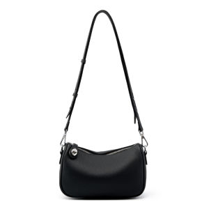 BeeGreen Women Genuine Leather Small Shoulder Bag Plain Commuter Bag Elegant Underarm Bag Casual Sling Bag