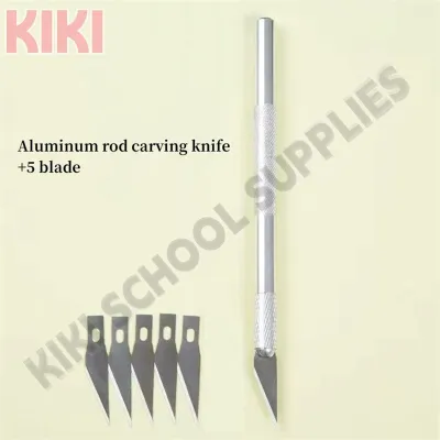 KK Utility Knife Metal Handle Scalpel Blade Wood Paper Cutter Craft Pen Engraving Cutting Supplies