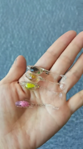 20pcs 5cm đuôi mái chèo swimbaits t đuôi mồi mềm Mồi câu cá cho cá hồi Mồi câu nhân tạo câu cá thu hút mồi