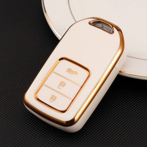 Ốp TPU bảo vệ chìa khóa Xe Hơi Honda CITY BRV JAZZ CRV CIVIC... loại 3 Nút Và móc khoá Logo.