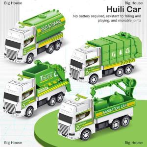 [COD] Big House รถดับเพลิงของเล่นสำหรับเด็กโมเดลรถบรรทุกเพื่อสุขอนามัยใช้ในรถของเล่นสำหรับเด็กผู้ชายสำหรับเป็นของขวัญ