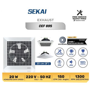 Sekai Kipas Exhaust Plafon CEF 1295 / CEF 1095 / CEF 895
