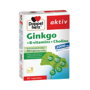 (NHẬP KHẨU) Viên uống bổ não Đức Doppelherz Aktiv Ginkgo B-vitamins Choline 30 viên chính hãng đủ hoá đơn
