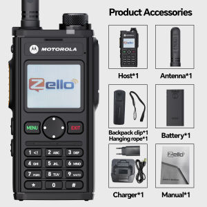 MOTOROLA T92 Walkie Talkie zello radio 4G Long Range Sim Card Global POC Android Bluetooth Cell Phone WIFI GPS 5000KM ip54 5000MAH Battery