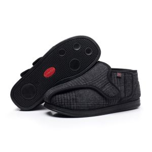 XueChur Winter Diabetes Foot Shoes plush insulated flat shoes with widened design plump swollen and deformed feet worn in various foot shapes