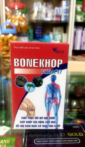 Viên xương khớp BONEKHOP Vifaco - Giảm đau xương khớp  vim khớp  thoái hoá các khớp  Bone khop - Hộp 60 viên