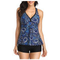 jxSiyao Women Tankini Swimsuit Tummy Control Top with Shorts Two Piece Bathing Suit3/8. 