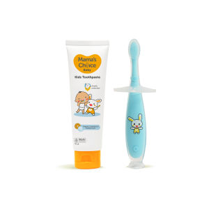 Paket Perawatan Mulut dan Gigi Bayi & Anak - Sikat Gigi dan Pasta Gigi | Mamas Choice Baby Oral Care Bundle - My First Toothbrush & Baby - Kids Toothpaste