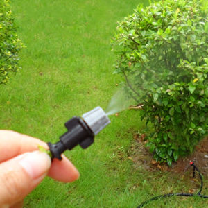 Chinatera 30pcs Mist Spray Sprinklers+30pcs Tees Connector Nozzles Garden Cooling Watering Irrigation []