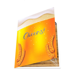 ขวดแก้วเบียร์ที่สร้างสรรค์โผล่ขึ้นมา3D ทักทายสำหรับความปรารถนาวันพ่อและฉลองวันเกิดช่วงเวลาพิเศษ