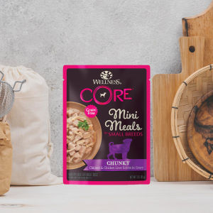 [Carton Deals] Wellness CORE Mini Meals Small Breed Grain-Free Wet Dog Food (3oz | 85g x 12 Pouches)