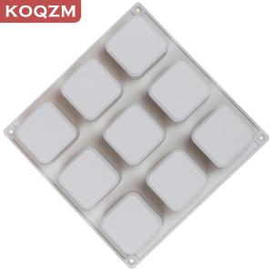 [COD] KOQZM KITCHEN 9 Cavity Square Silicone Soap Molds Soap Craft Diy Soap Making Chocolate Mold