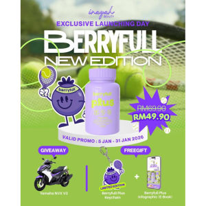 ❤️ORIGINAL HQ❤️ INAYAH BEAUTY BERRYFULL KURUS INAYAH BEAUTY BERRYFULL PLUS PROBIOTIC GATTOX FAT BURNER SLIMMING