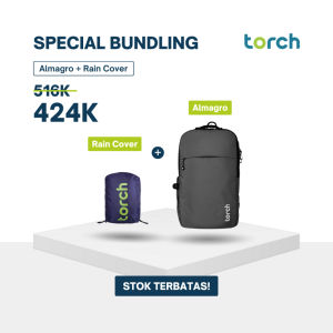 TORCH Almagro Tas Totebag Ransel Punggung Sekolah Kerja Jinjing Laptop Pria Wanita Tahan Air 19 Liter - Backpack Water Ressistant