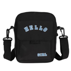 HELLO GIRL - Tas Selempang Wanita Tas Mini Slingbag Kanvas