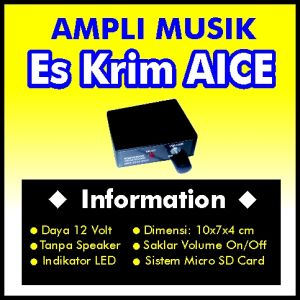 Musik Jualan Keliling Es Krim Aice Original Melodi Buat Jualan Es Krim Aice 1 Set Lengkap Dengan Toa