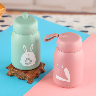 Bình đựng nước giữ nhiệt lõi thuỷ tinh bọc nhựa lúa mạch dung tích 320ml Cốc cách nhiệt hai lớp bình nước  giữ nhiệt bình nước cho bé trai