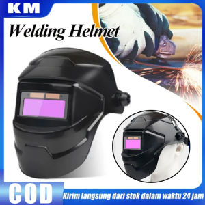 (Ready Stok) Helm Las Otomatis Auto Darkening Solar Welding Helmet Kacamata Helm Kedok Las Otomatis Helmet safety