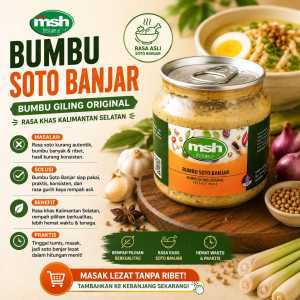Bumbu Soto Banjar Asli 190gr Bumbu Soto Banjar Rempah Alami Bumbu Soto Siap Masak