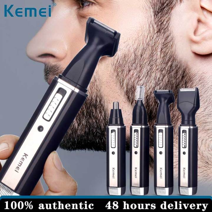Kemei in Rechargeable Men Electric Nose Ear Hair Trimmer Painless Women  Trimming Sideburns Eyebrows Beard Hair Clipper Cut Shaver Lazada PH