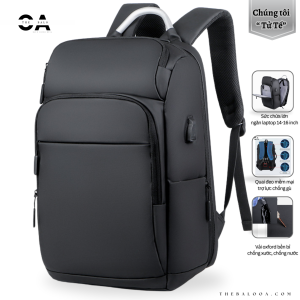 Balo Laptop 15.6 16 inch Công Sở Sức Chứa Lớn Vải Oxford Chống Xước Trượt Nước Bền Bỉ M653