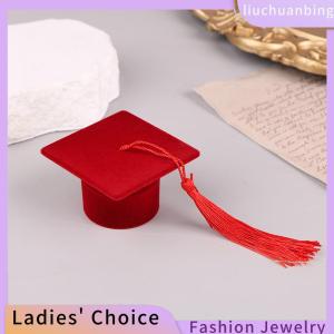 [COD] liuchuanbing Jewellery Creative Doctoral Hat Shape Ring Box Earrings Jewelry Storage Wedding Engagement Valentines Day Gift Packaging Boxes