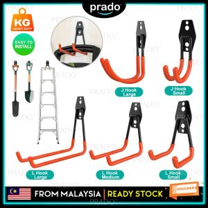 PRADO Malaysia Multipurpose Hook Hanger Rack Storage Hook Bike Hanger Wall Mount Hook Bicycle Hook Store Room Hook Guitar Hook Tools Hook 挂钩 Gantung Basikal Dinding