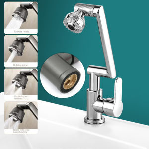 1080° Rotating Universal Kitchen Faucet Cold & Hot 4 Outlet Modes Water Tap Paip Sinki Dapur