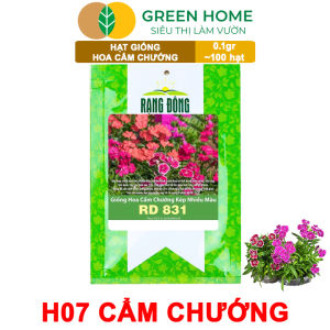 Hạt Giống Hoa Cẩm Chướng Mix Greenhome Gói 0.1gr~100 hạt Sai Hoa Màu Rực Rỡ Dễ Trồng Quanh Năm Nảy Mầm Cao H07