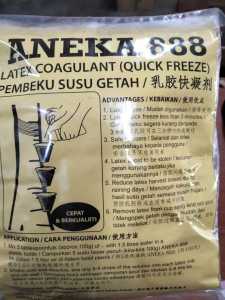 5 pack cuka pembeku getah Serbuk Pembeku susu Getah cuka getah Cuka Garam Getah garam pembeku getah (Putih) 醋粉 / 醋胶盐 1kg