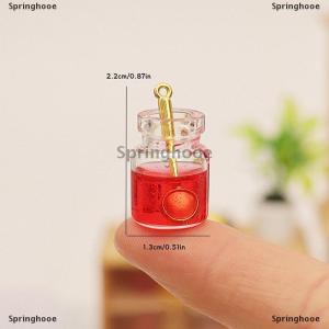 [COD] Springhooe 5Pcs 1 1 Dollhouse Simulation Mini Jar Jam Model Dollhouse Kitchen Decoration Dolls House Micro Scene Photo Props