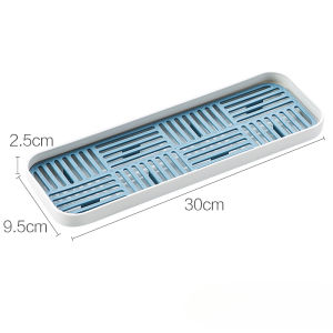 Homenhome Double Layer Drain Tray Plastic Fruit Storage Rack Kitchen Tea Tray