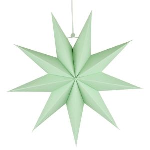 CHANBAEK 1 pcs Fashion Nine Pointed Star Foldable Photographic Props for PartyWeddingChristmas Party Decor Hanging Ornaments Paper Flower Crafts Hanging Paper Stars