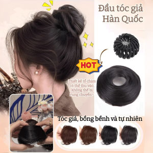 🌸Vòng Tóc Giả Búi Tóc Cao Cấp/Túi Tóc Giả Tăng Độ Dày Tóc/Tóc Giả Chất Lượng/Búi Tóc Giả Cho Tóc Ngắn/Túi Độn Tóc Phong Cách Hàn Quốc/Túi Tóc Cuộn Tự Co Phụ Kiện Tóc Giả Búi Cao Đa Năng/Túi Tóc Giả Bồng Bềnh Tự Nhiên/Dụng Cụ Tạo Kiểu Búi Tóc Nhanh