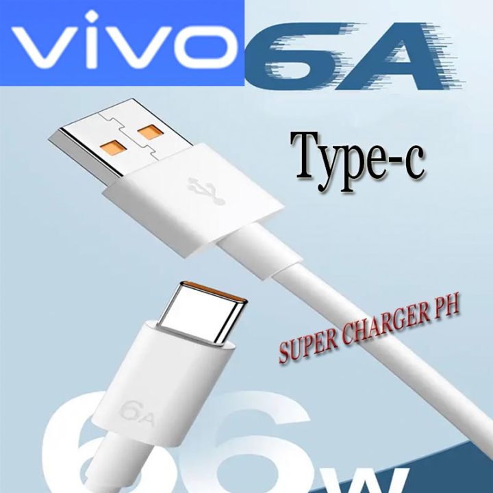 Vivo Original Fast Charger 6A Type-C Usb/Cable For Android Charger