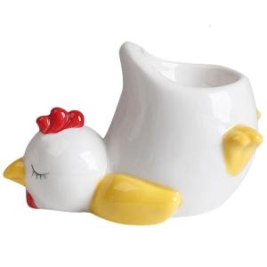 Ceramic Eggs Holders Chicken or Duck Design For Breakfast Easy To Clean Porcelain Design Childhood Memory Kitchen Gift