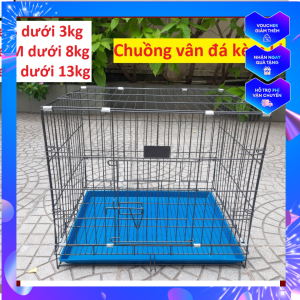 Chuồng vân đá xếp gọn/ Chuồng chó mèo sơn tĩnh điện giá rẻ/Lồng sắt chó mèo 3 size S-M-L [ Lồng Sắt Chó Mèo HCM]