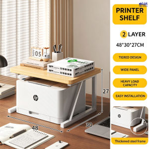 🌟SG STOCK🌟Space Saving Desktop Printer Holder Tabletop Elevated Rack for Scanner Copier Printer Sturdy Desk Organizer